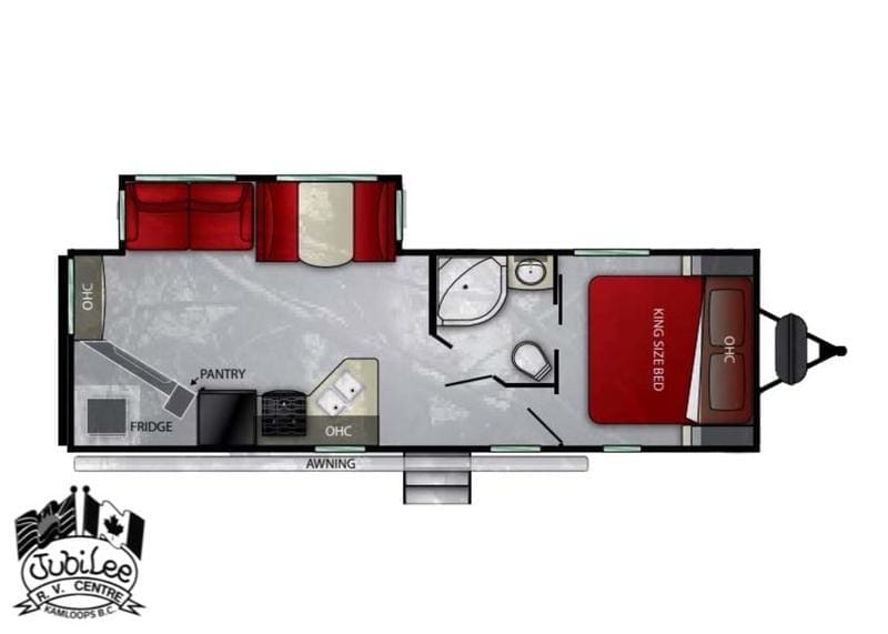 2019 Cruiser RV Radiance 26RE - Floor Plan