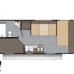 2026 Sunset Park RV Sun Lite 21DB - Floor Plan