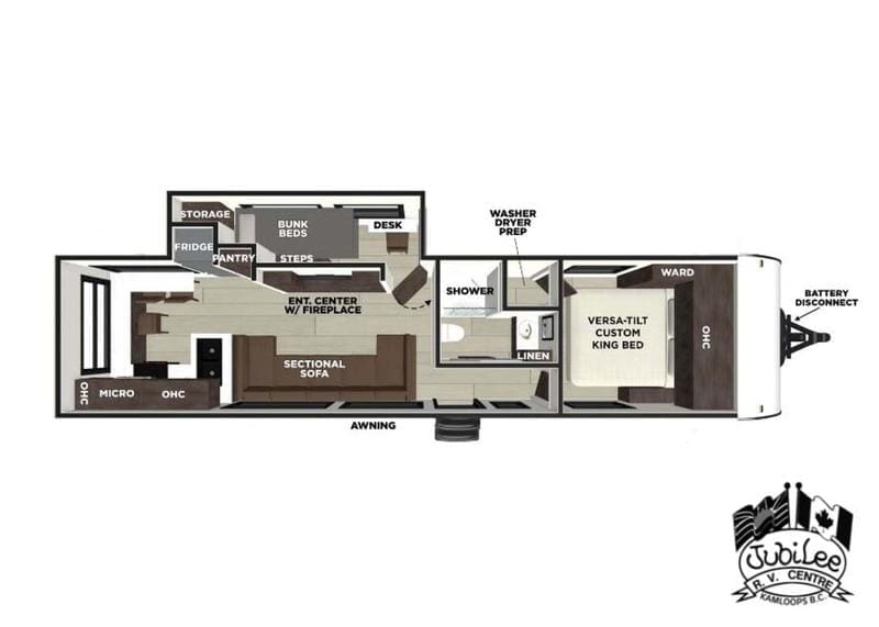2026 Forest River Wildwood 290ZEN - Floor Plan
