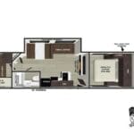 2026 Forest River Wildwood 273QBXL - Floor Plan
