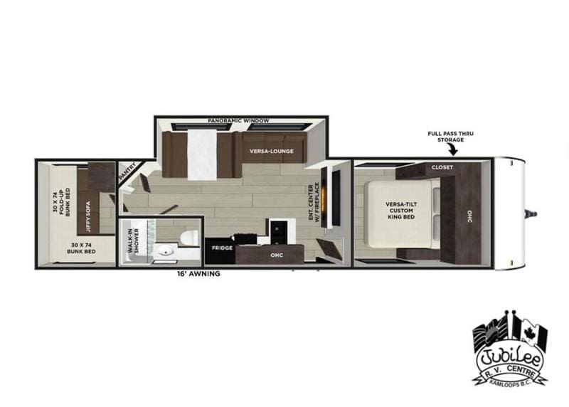 2026 Forest River Wildwood 273QBXL - Floor Plan