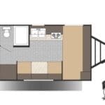 2025 Sunset Park RV Sun Lite 16BH - Floor Plan