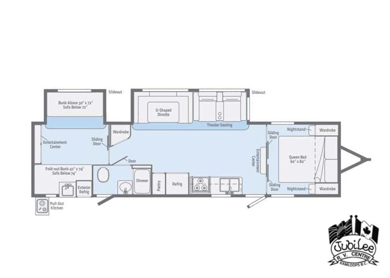 2019 Winnebago Minnie Plus 31BHDS - Floor Plan