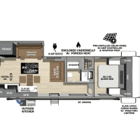 2026 Forest River IBEX 26BRE - Floor Plan