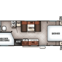 2018 Grey Wolf 22BH - Floor Plan