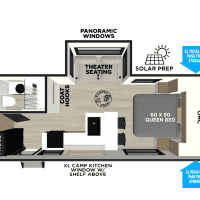 2026 Forest River Salem Hemisphere 21RBHL - Floor Plan