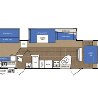 2013 Forest River Lacrosse 318BHS - Floor Plan
