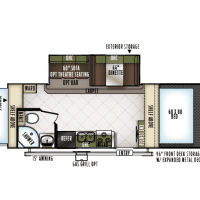 2018 Flagstaff Shamrock 21SSL - Floor Plan