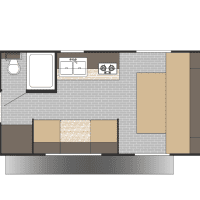 2026 Sunset Park RV Sun Lite 18RD - Floor Plan