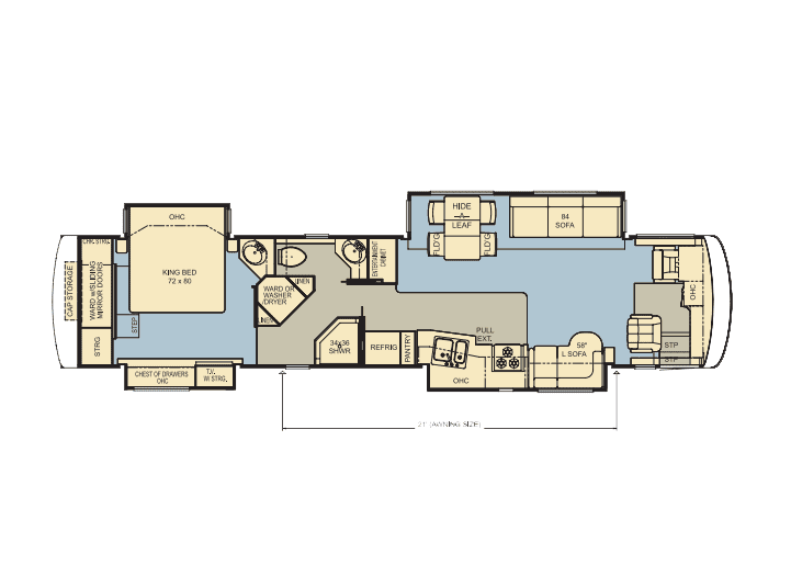 2006 Newmar Dutch Star 4320 - Floor Plan
