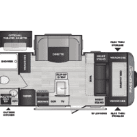 2022 Keystone Passport 189RBWE - Floor Plan