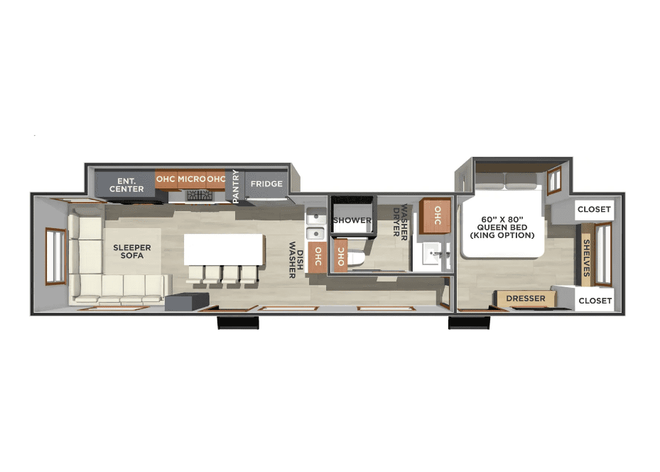 2026 Forest River Lost Pines Hemlock - Floor Plan