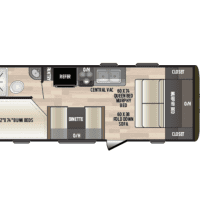 2019 Keystone Hideout 21LHS - Floor Plan