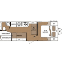 2017 Dutchmen Aspen Trail 2710BH - Floor Plan