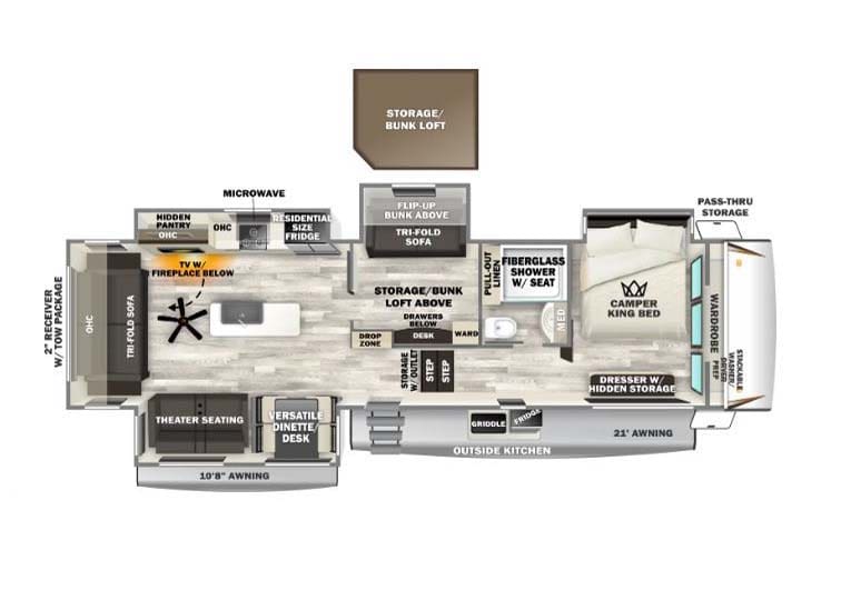 2026 Forest River Sabre 36FLX - Floor Plan