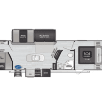 2023 Keystone Cougar 31BHKWE - Floor Plan