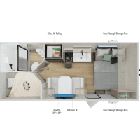 2026 Winnebago Access 18DBH - Floor Plan