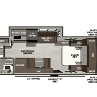 2026 Forest River Wildcat 221CHEF - Floor Plan