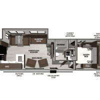 2026 Forest River Wildcat 271CHEF - Floor Plan