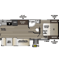 2020 Keystone Outback 260UML - Floor Plan