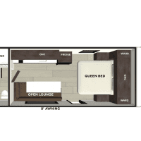 2026 Forest River Wildwood 164FBLE - Floor Plan