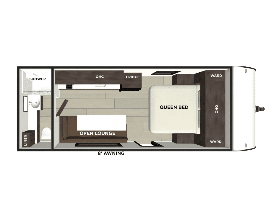 2026 Forest River Wildwood 164FBLE - Floor Plan