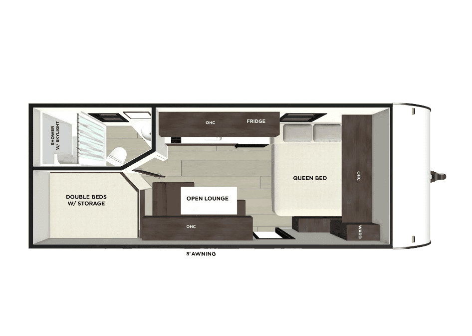 2026 Forest River Wildwood 174DBLE - Floor Plan