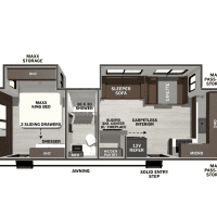 2026 Forest River Wildcat 277FKX - Floor Plan