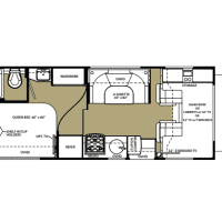 2015 Forest River Sunseeker 2300 - Floor Plan