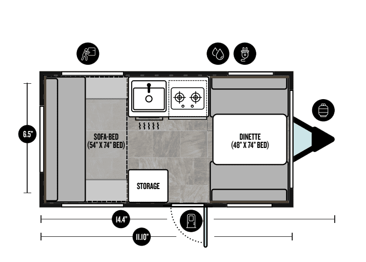 2024 Pro-Lite Mini - Floor Plan