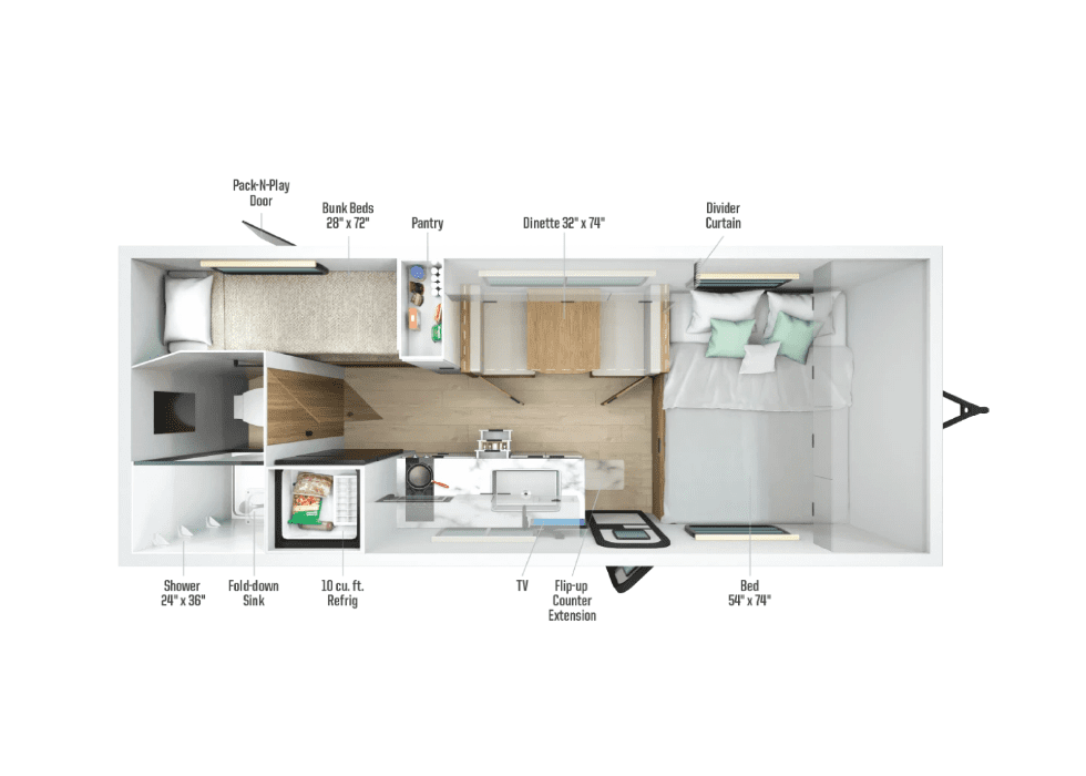 2026 Winnebago Micro Minnie 1800BH