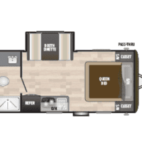 2019 Keystone Hideout 179LHS - Floor Plan